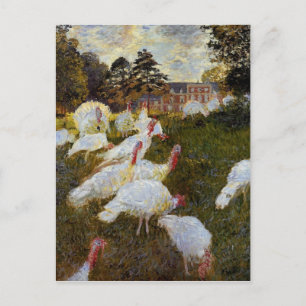 The Turkeys by Claude Monet Postkarte
