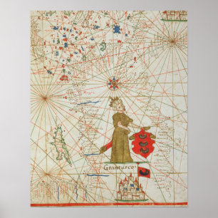 The Turkish Empire, from a nautical atlas, 1646 Poster