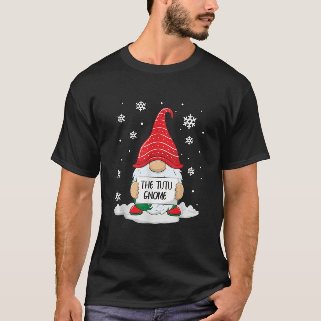 The Tutu Gnome Matching Family Christmas Xmas Gran T-Shirt (Vorderseite)