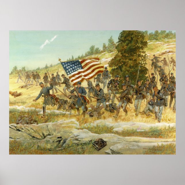 The Twentieth Maine von H. Charles McBarron Poster (Vorne)