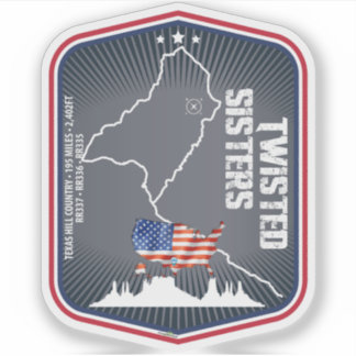 The Twisted Sisters Texas USA Motorcycle 02 Aufkleber