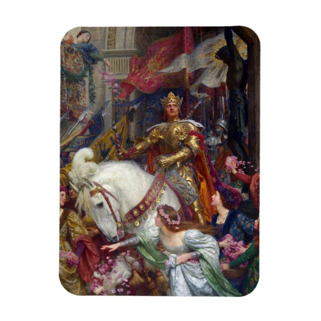 The Two Crowns c. 1900 von Sir Frank Dicksee Magnet (Vertikal)