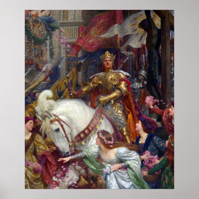 The Two Crowns c. 1900 von Sir Frank Dicksee Poster (Vorne)