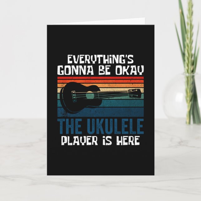 The Ukulele Player is here Karte (Vorderseite)