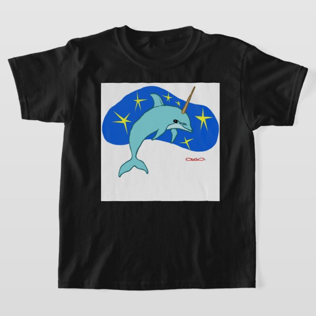 The Unicorn Dolphin (Fantasy Marine Animal) T-Shirt (Ablage )