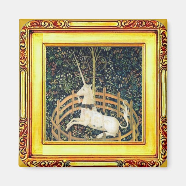 The Unicorn Tapestry Magnet (Vorne)
