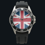 The Union Jack British Flag Armbanduhr<br><div class="desc">Watch with The Union Jack flag design. This United Kingdom flag design is a great way to show you are proud to be British.</div>