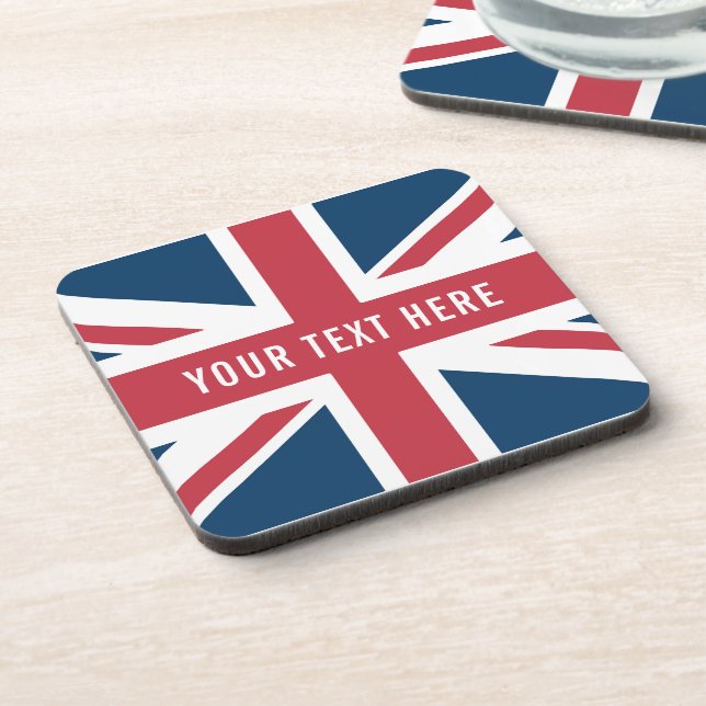 The Union Jack British Flag Coaster Getränkeuntersetzer (Linke Seite)