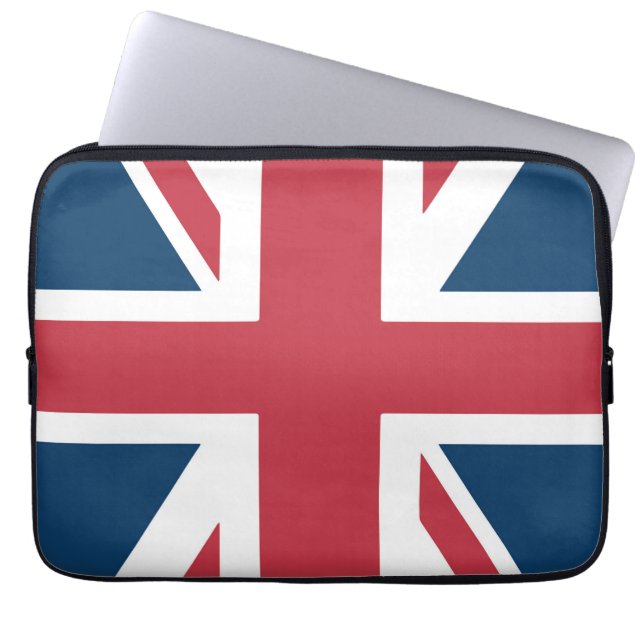The Union Jack British Flag Laptop Sleeve (Vorderseite)