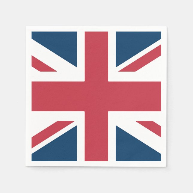 The Union Jack British Flag Serviette (Vorderseite)