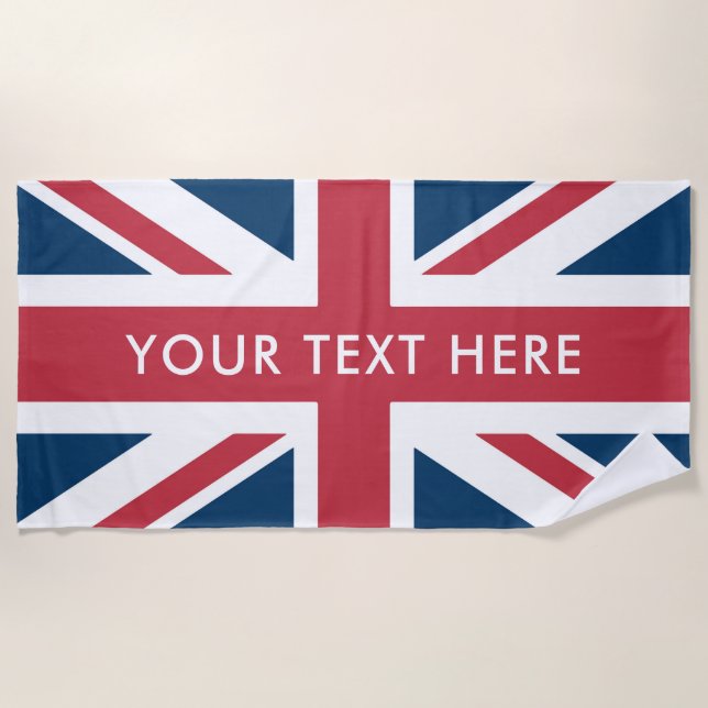 The Union Jack British Flag Strandtuch (Vorderseite)