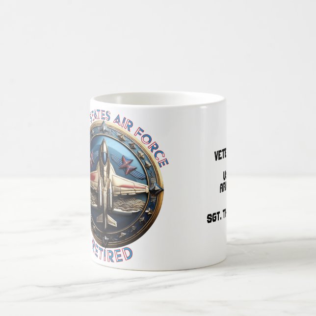 The United States Air Force Retired Kaffeetasse (Mittel)