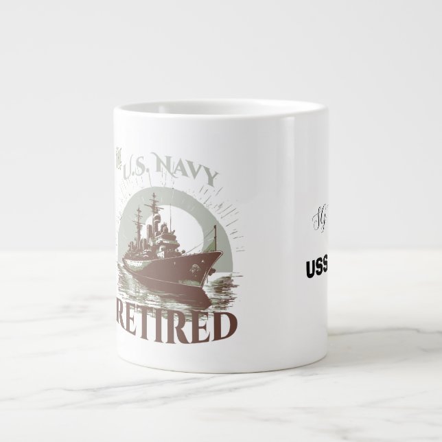 The United States Navy Retired Jumbo-Tasse (Vorderseite)