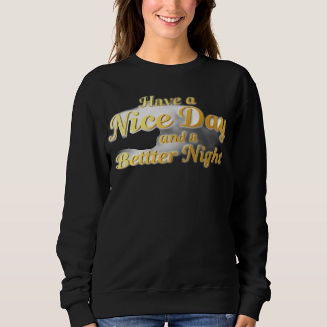 The Universal Wish: Elegant Gold Script Comfort Ho Sweatshirt (Vorderseite)