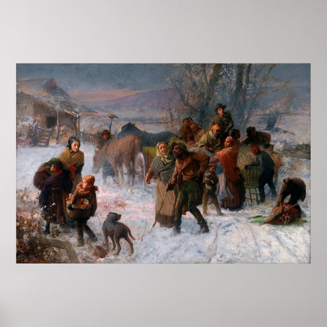 The Untergrund Railroad von Charles T. Webber 1893 Poster (Vorne)