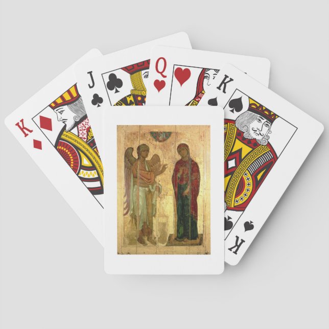 The Ustiug Annunitation, c.1130-40 Spielkarten (Rückseite)