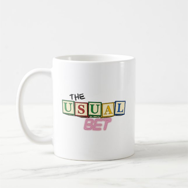 The Usual Bet Logo Mug Kaffeetasse (Links)