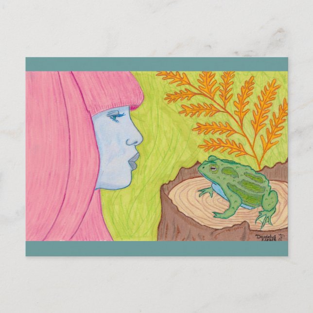 "The Usual Story" von Daedelys Postkarte (Vorderseite)