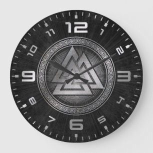 The Valknut Große Wanduhr