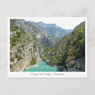 The Verdon Gorge Postkarte