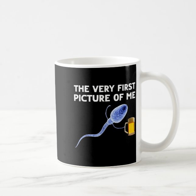 The Very First Cture Of Me Funny Sperm Holding Bee Kaffeetasse (Rechts)