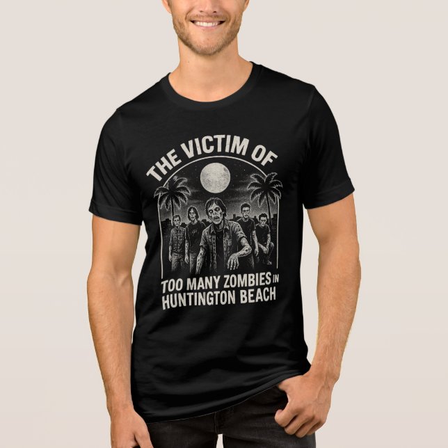 The Victim Of Too Many Zombies in HB Tri-Blend Shirt (Vorderseite)