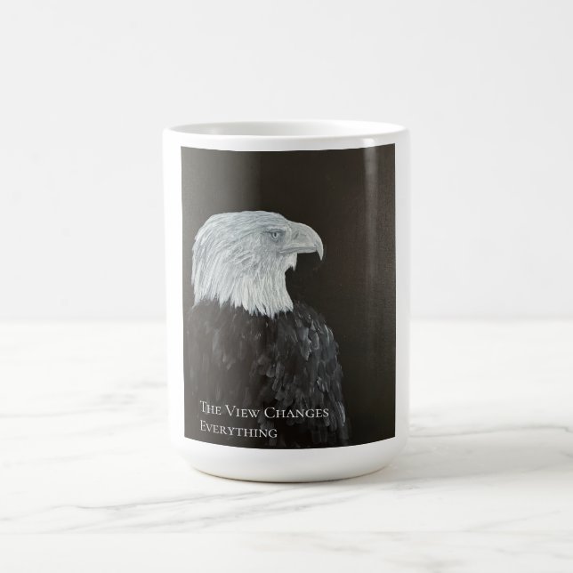 The View Changes Everything Eagle Card Kaffeetasse (Mittel)
