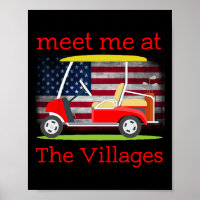 The Villages Florida Ruhestand Amerikanische Flagg