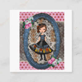 The Violet Paper Doll: A Tale of Plum & Petals Begleitkarte