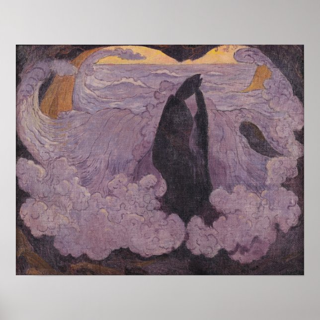 The Violet Wave, c.1895-6 Poster (Vorne)