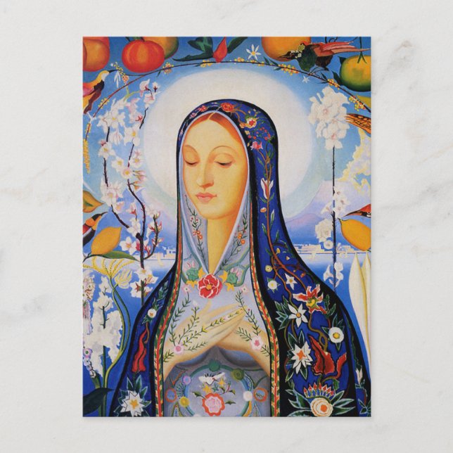 The Virgin - Joseph Stella Postkarte (Vorderseite)