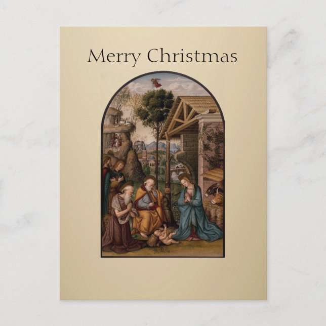 The Virgin Mary and Baby Jesus Christmas Greetings Postkarte (Vorderseite)