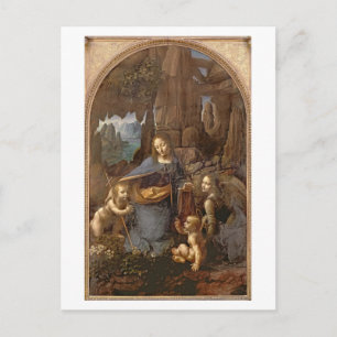 The Virgin of the Rocks Postkarte