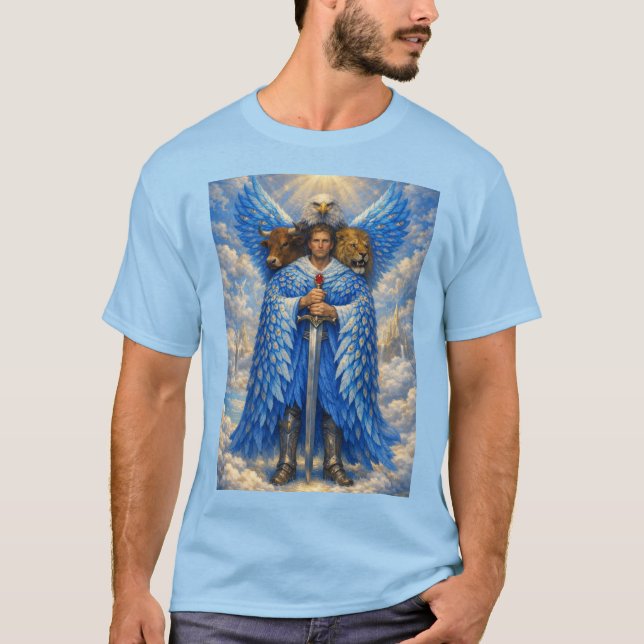 The vision of Ezekiel, the 4 living creatures T-Shirt (Vorderseite)