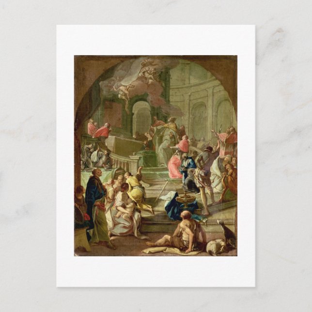 The Vision of St. Benedikt, c.1760 Postkarte (Vorderseite)