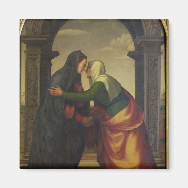 The Visitation of St. Elizabeth to the Virgin Mary Magnet (Vorne)