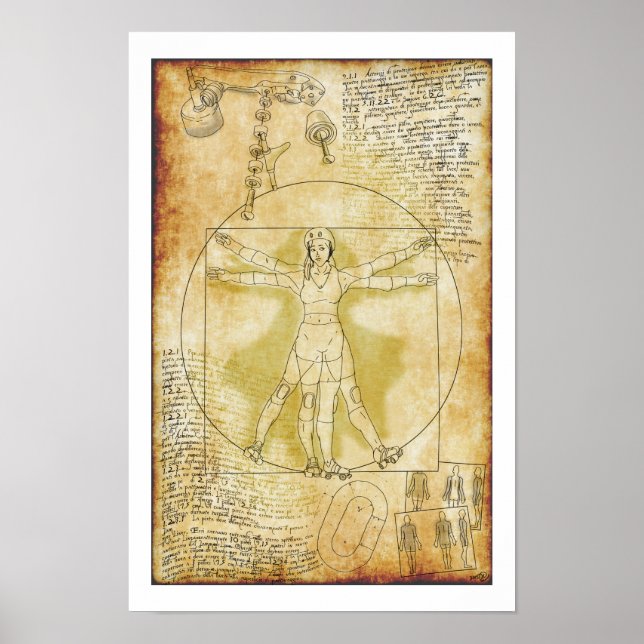 The Vitruvian Rollergrl (Ria Culpa, 2015) Poster (Vorne)
