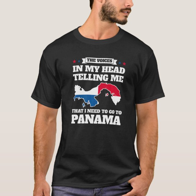 the voice in head telling me Panama Panama Panamia T-Shirt (Vorderseite)