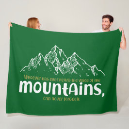 The Voice of the Mountains Fleecedecke