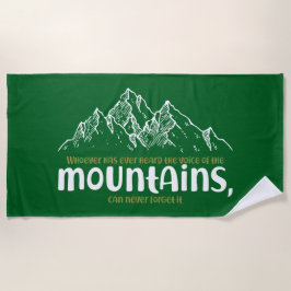 The Voice of the Mountains Strandtuch
