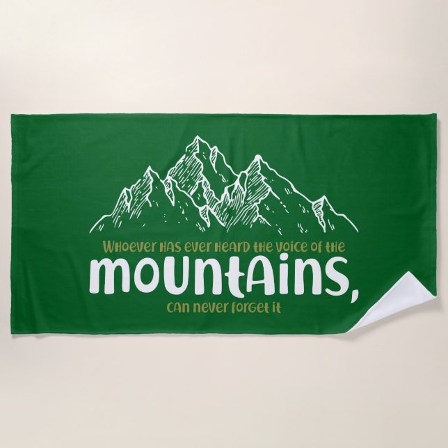 The Voice of the Mountains Strandtuch (Vorderseite)