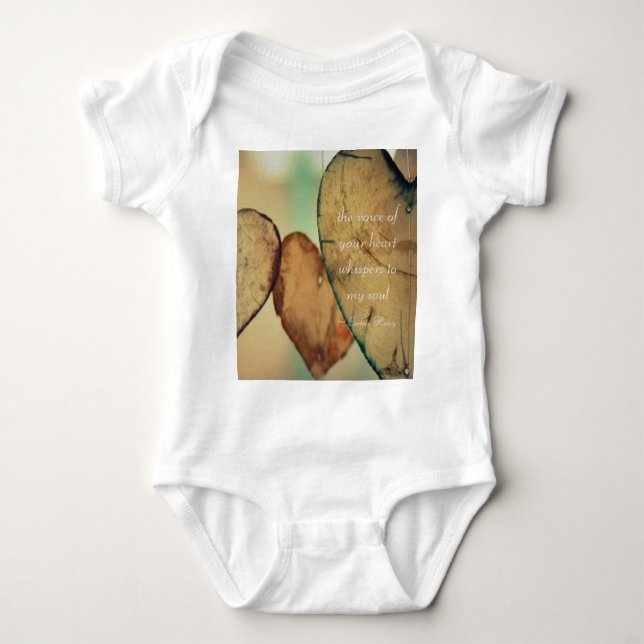 The Voice of Your Heart Whispers To My Soul Baby Strampler (Vorderseite)