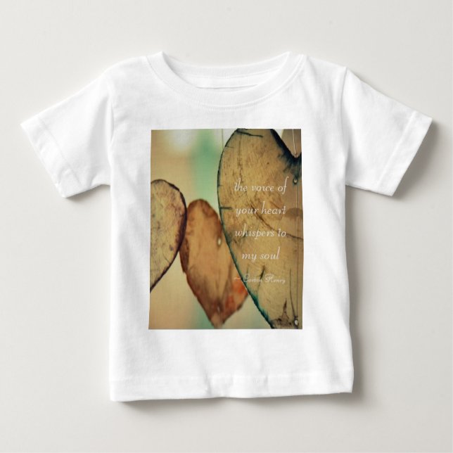 The Voice of Your Heart Whispers To My Soul Baby T-shirt (Vorderseite)