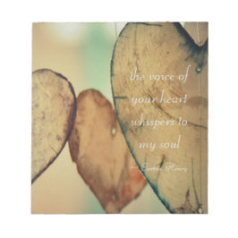 The Voice of Your Heart Whispers To My Soul Notizblock