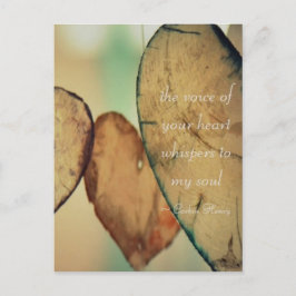 The Voice of Your Heart Whispers To My Soul Postkarte