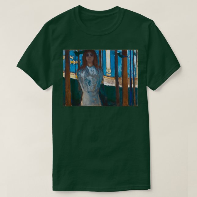 The Voice Summer Night von Edvard Munch Reproducti T-Shirt (Design vorne)