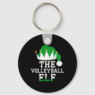 The Volleyball Elf Xmas Familie Matching Group Chr Schlüsselanhänger