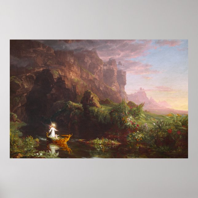 The Voyage of Life: Kindheit von Thomas Cole Poster (Vorne)