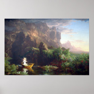 The Voyage of Life - Kindheit von Thomas Cole Poster
