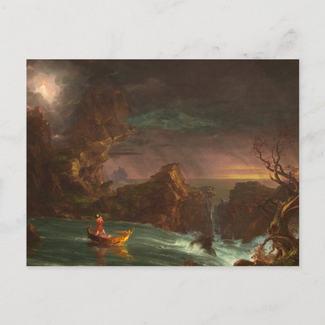 The Voyage of Life: Manhood von Thomas Cole Postca Postkarte (Vorderseite)